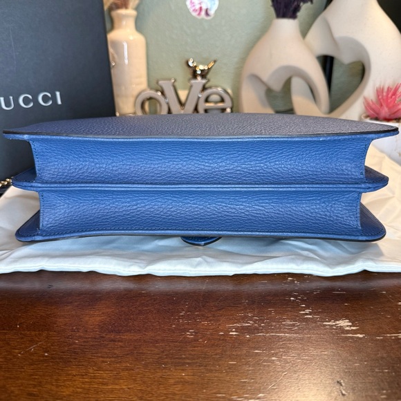 EUC Gucci Medium Leather Dollar Interlocking GG Chain Bag & Matching Wallet - Picture 9 of 17